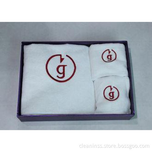 SGS White Microfiber Hotel Towel Sets Soft Touch Beach Towe